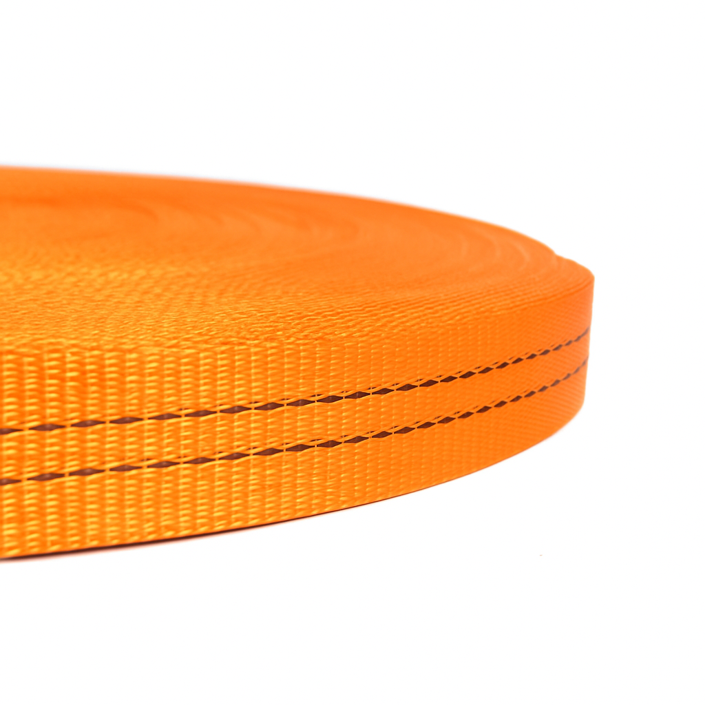 PES Webbing Tape – 35 mm, Breaking Strength 3 000 daN (Orange)