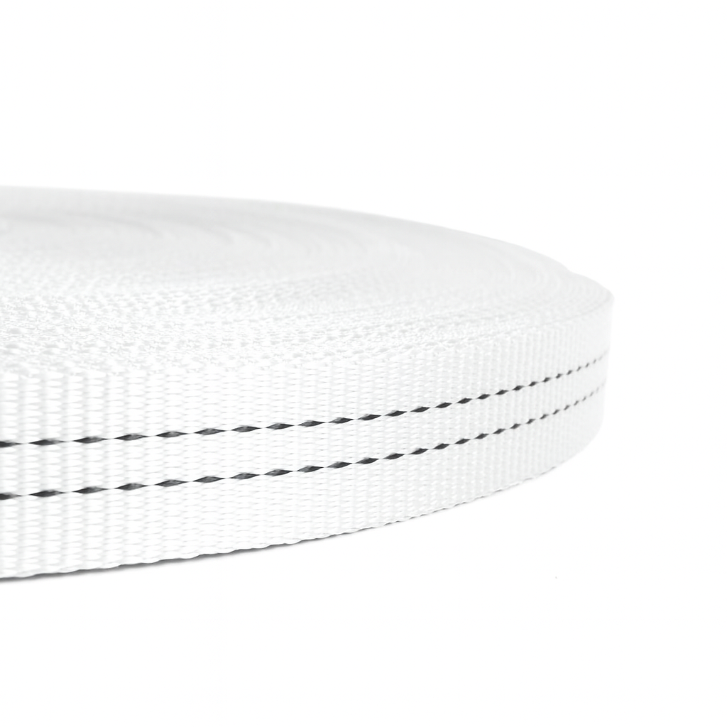 PES Webbing Tape – 35 mm, Breaking Strength 3 000 daN (White)