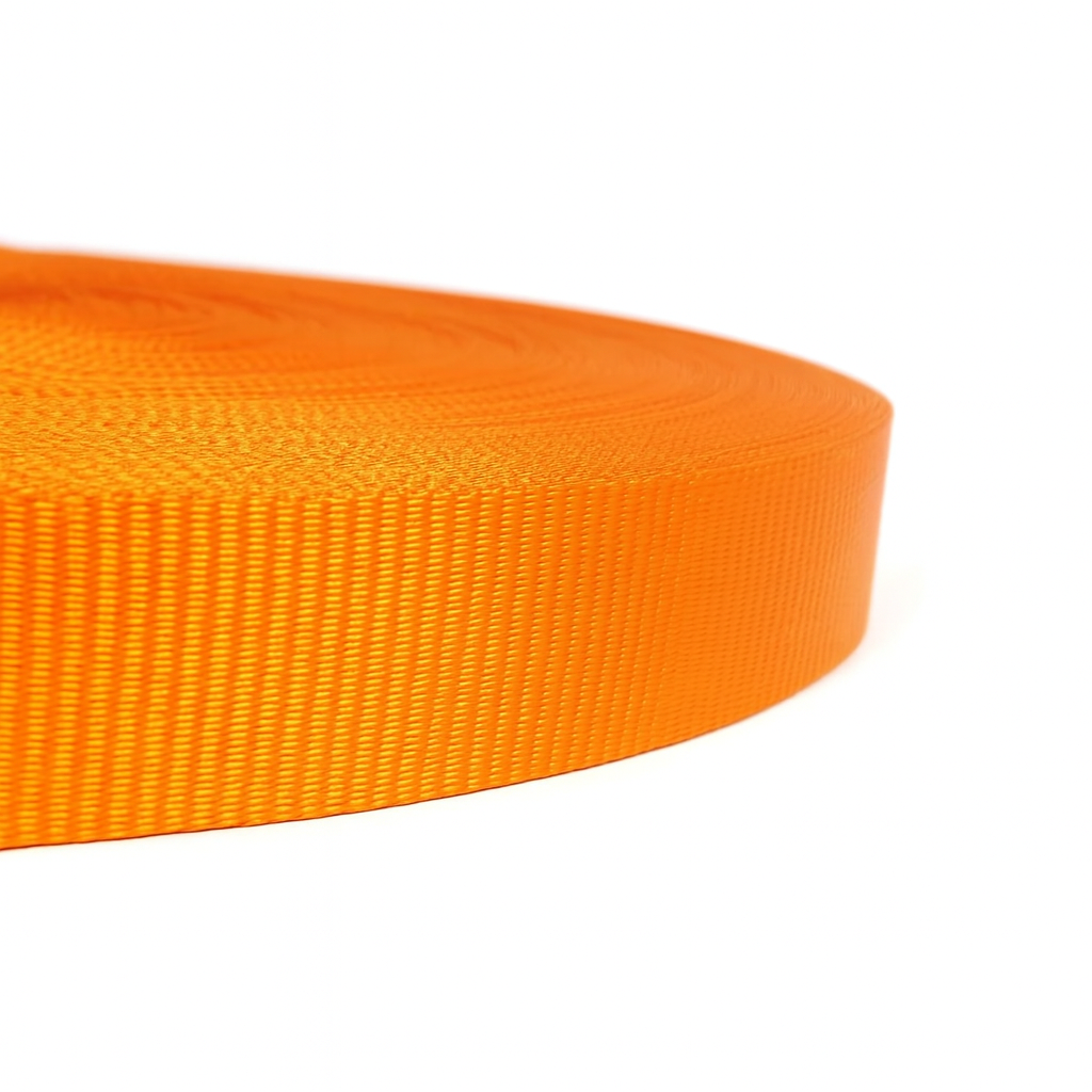PES Webbing Tape – 50 mm, Breaking Strength 4 800 daN (Orange)