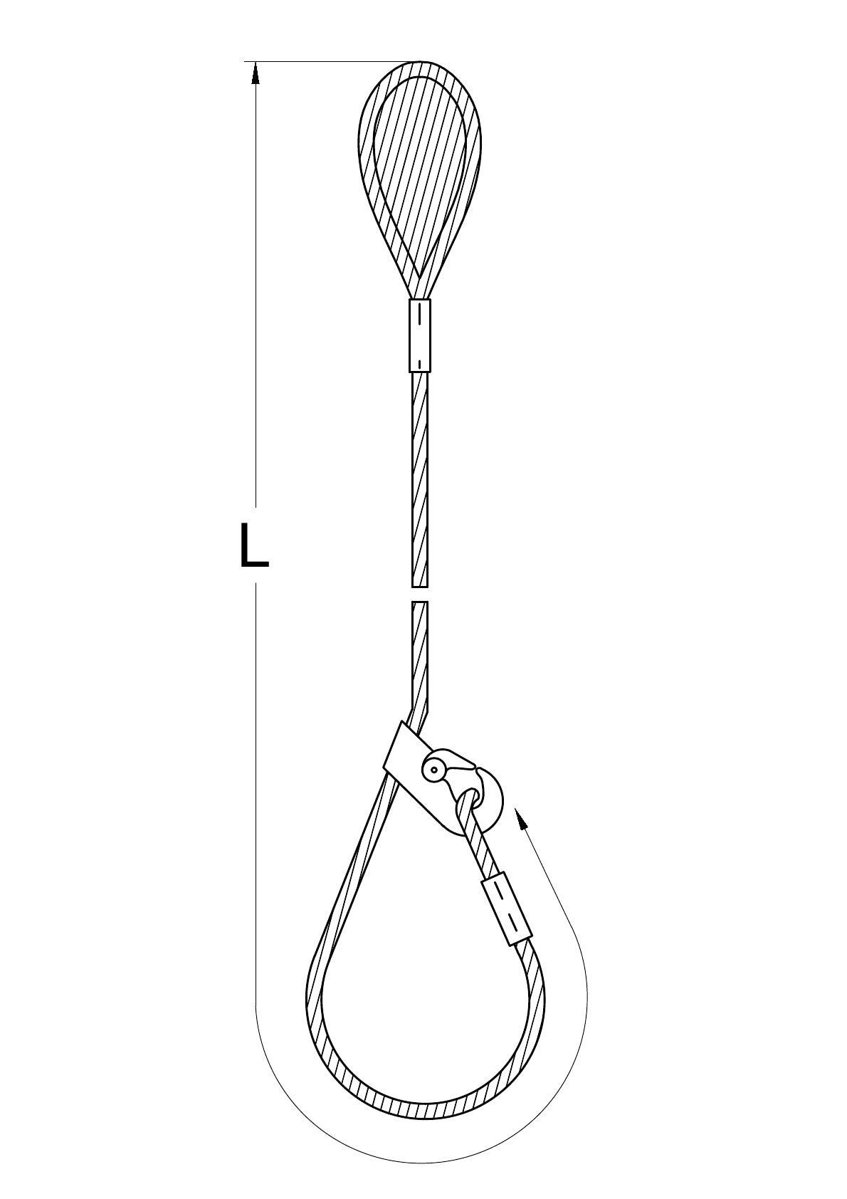 Wire Rope Sling Sliding Loop (8mm–24mm)