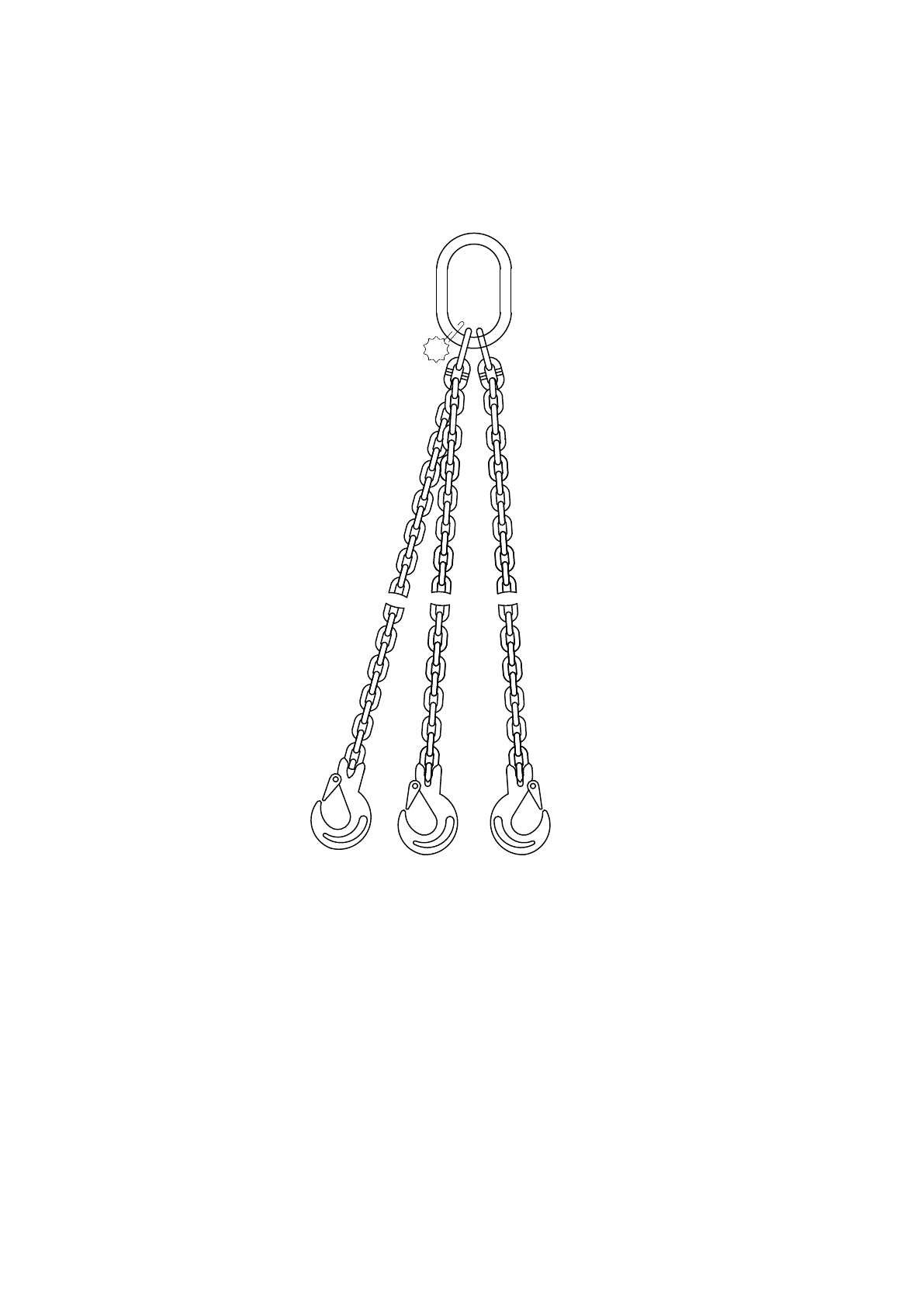 G80 3-Leg Chain Sling (Ø 5–45mm)