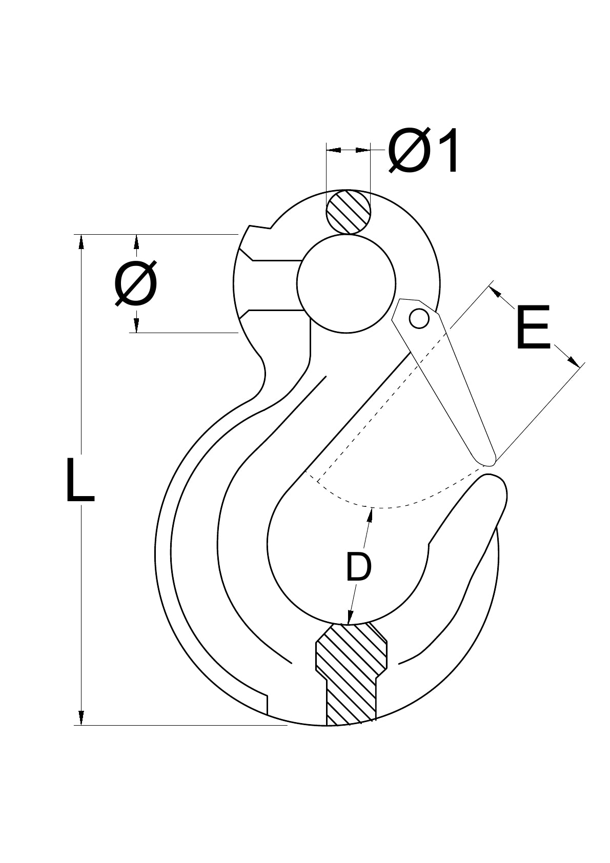 G80 Latch Hook – Eye Type