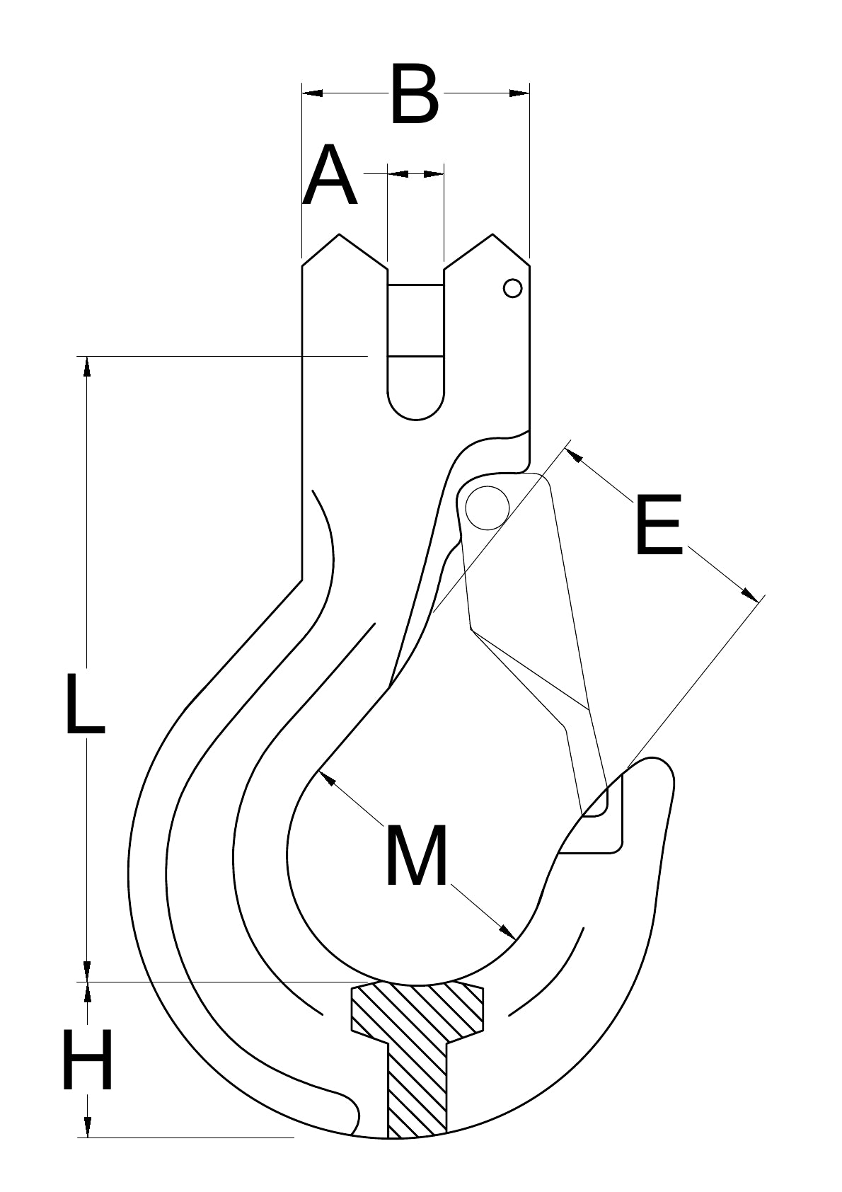 G80 Latch Hook – Fork Type