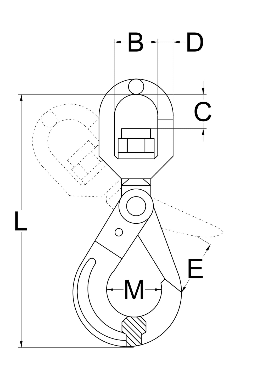 G80 Swivel Safety Hook