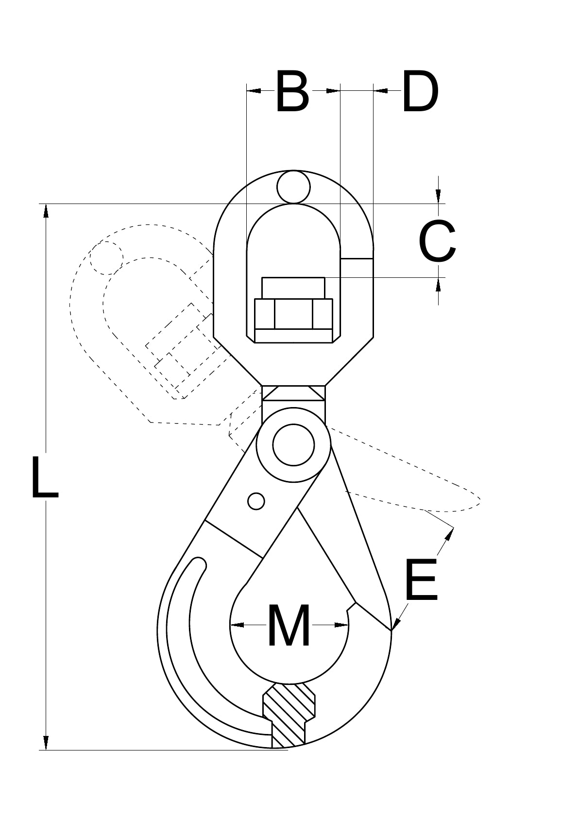 G80 Swivel Safety Hook